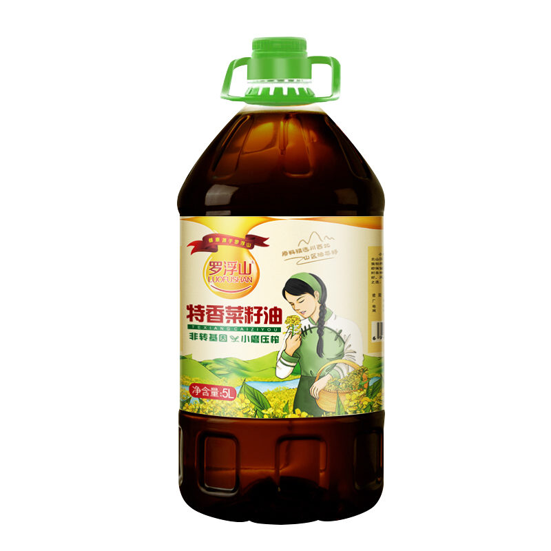 罗浮山特香菜籽油 5L